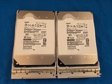 Set of 2 8TB Hard Drive 3.5" SAS HGST HUH721008AL5200 0F27393 12G 7.2K