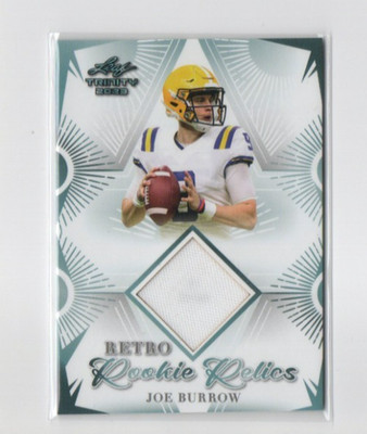 2023 Leaf Trinity - Retro Rookie Relics Joe Burrow #RRR-3 (MEM)