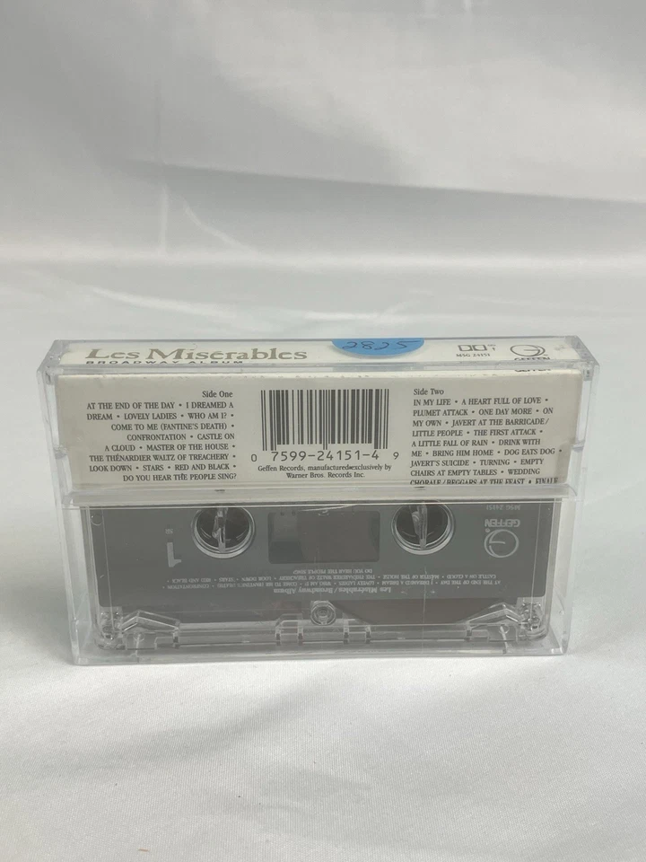 LES MISERABLES Cassette Tape  Broadway Album Soundtrack 2 Record Set - Image 3 of 4