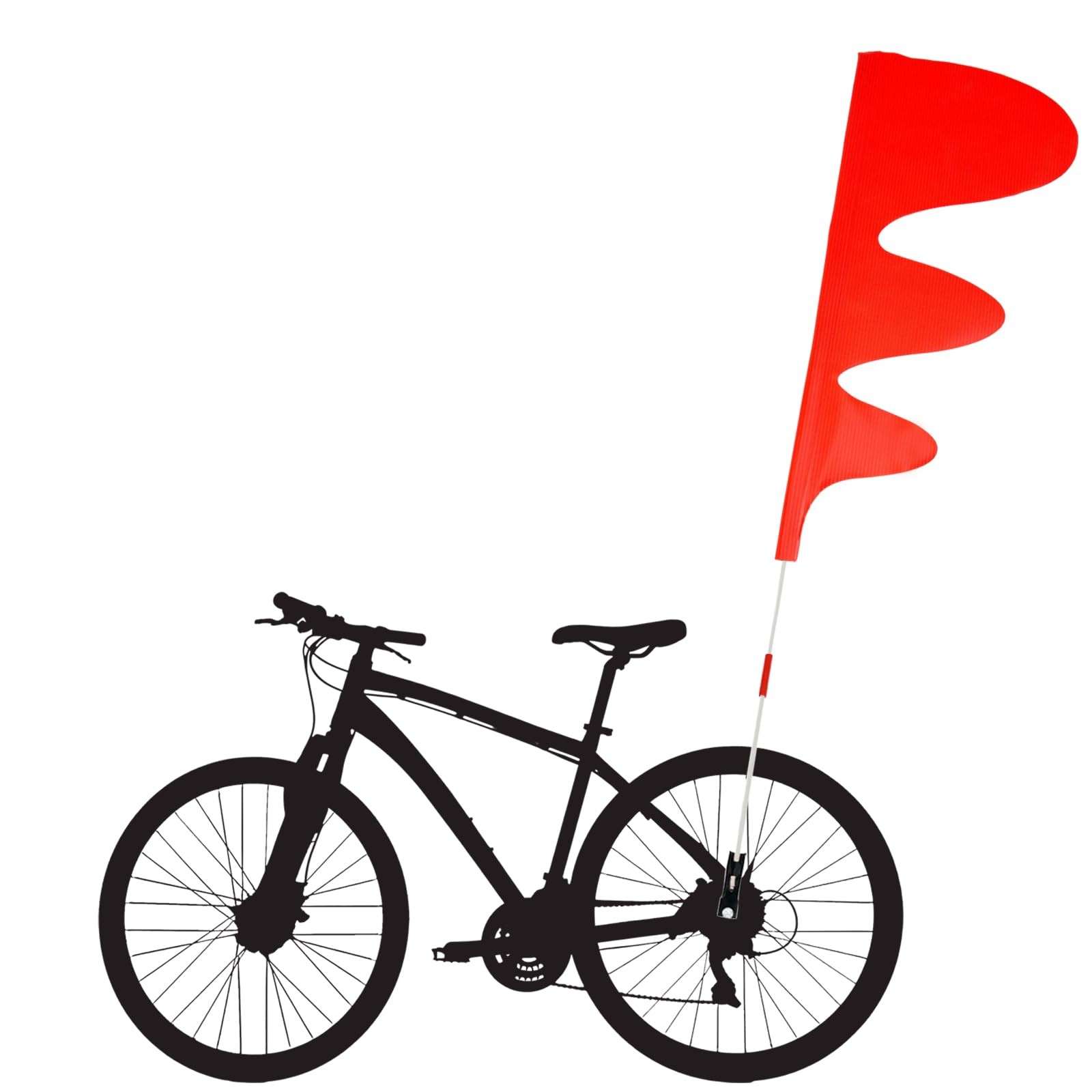 Wave Bike Flag/trike safety flags - High visibility, Kid bike tail flag