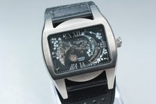 Orologio Uomo Cogu Italy Sakura Open Heart Square Automatico 46mm Near MINT J...