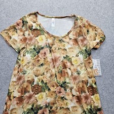 Lularoe Women's XS Yellow Orange Floral Tops NWT