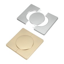 Wall Split Flange 91mm/3.6" OD, 2 Pcs Escutcheon Plates, Gold/Silver