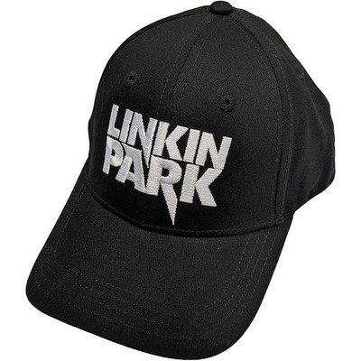 Linkin Park 'White Logo' (Schwarz) Baseball Kappe - NEU & OFFIZIELL!