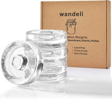 Set of 4 Glass Weights for Fermentation in Wide Mouth Jars