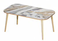 Mehrfarbiger Holz-Couchtisch Im Modernen Design