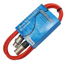 15 Foot Male To Female XLR Microphone Cable Audio Patch Cord Orange
