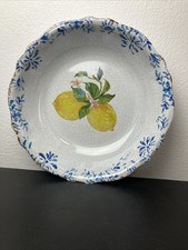 Rustic Lemon Melamine Serving Bowl   14  Scal...