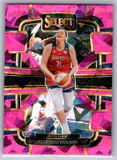 2024 Select WNBA Stefanie Dolson Pink Ice #9 Washington Mystics