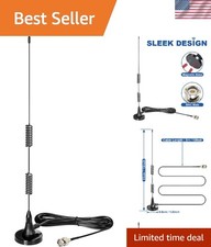 Versatile Police Scanner Antenna 20-1300MHz - Magnetic Base BNC Male, 10ft Cable