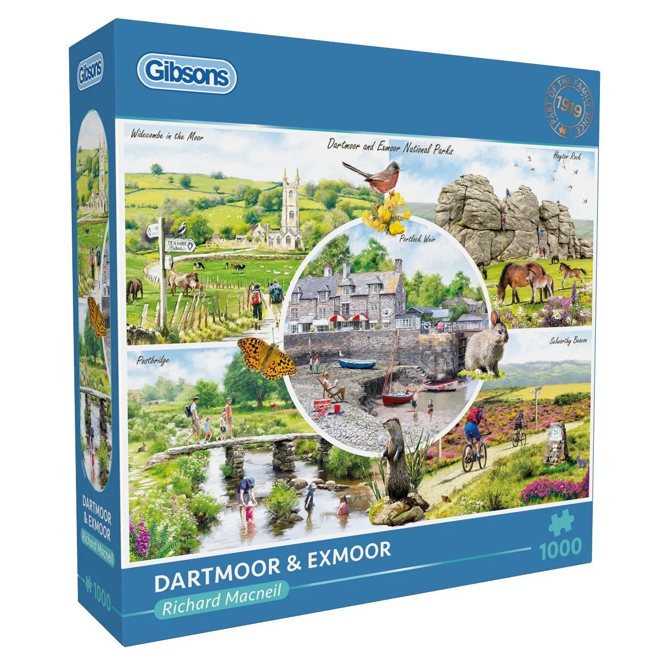 Gibsons Dartmoor & Exmoor 1000 Piece Jigsaw Richard Macneil National Parks G6462
