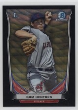 2014 Bowman Draft Chrome Black Wave Refractor Sam Hentges #CDP117 03xg