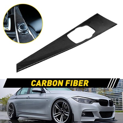 For 2013-19 BMW 3 Series F30 Carbon Fiber Sticker 1X Multimedia Panel Cover Trim