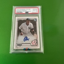 2020 Bowman Chrome 1st Prospect Auto Oswald Peraza #CPA-OP PSA 10 GEM MT Auto