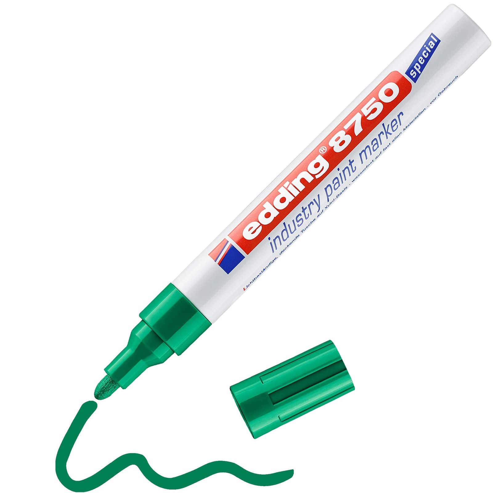 Edding 8750 industry paint marker - green - 1 pen - round nib 2-4 mm - paint mar 6090₽