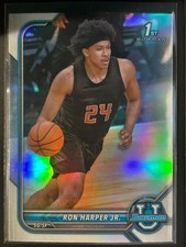 #32 Ron Harper Jr, Rutgers Scarlet Knights 1st 2021-22 Bowman U Chrome REFRACTOR