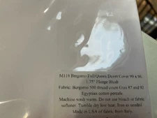 $850 Matouk Italy New F/Q Duvet Cover Blush Bergamo Giza-87 Percale 500TC