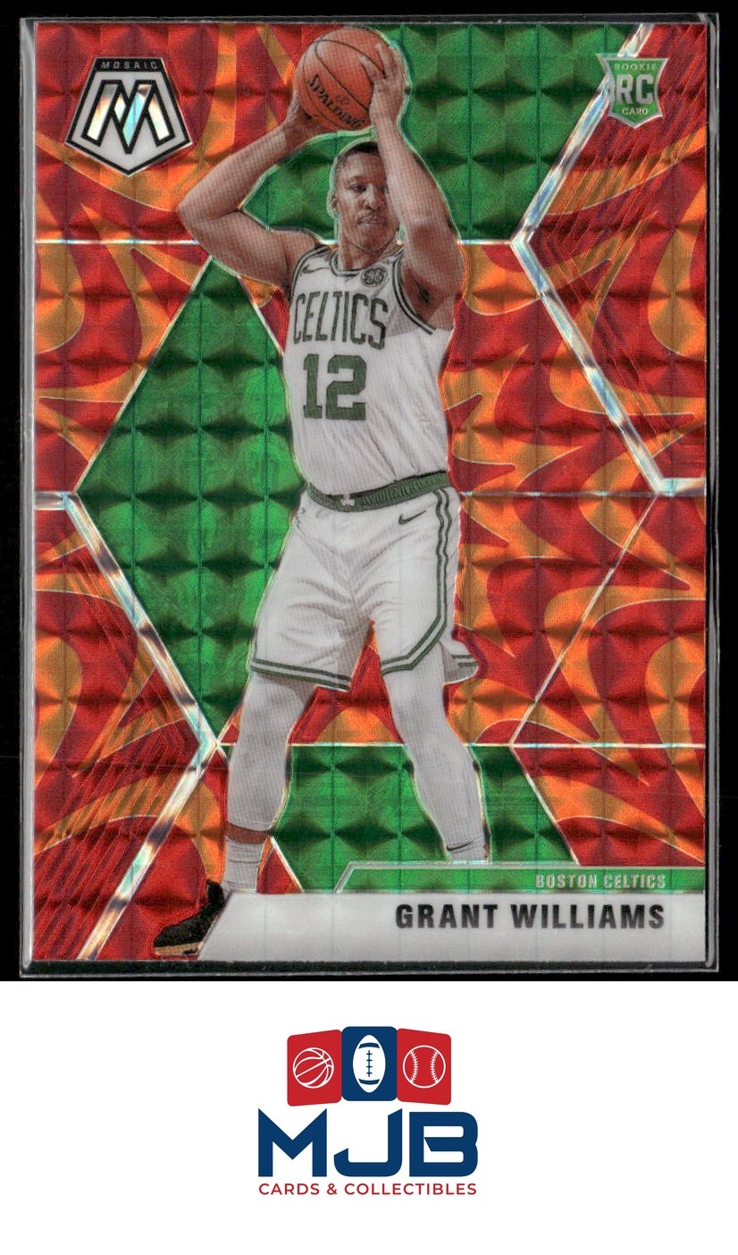2019-20 Panini Mosaic Grant Williams Reactive Orange Rookie #217 Boston Celtics