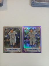2022 Topps Chrome Update Series Seiya Suzuki #USC115 Purple Refractor RC & Base