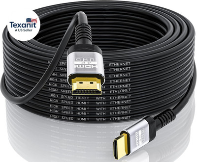 4K HDMI Cable 30 Ft | 18Gbps Ultra High Speed HDMI 2.0 Cable 4K@60Hz HDR 3D ARC
