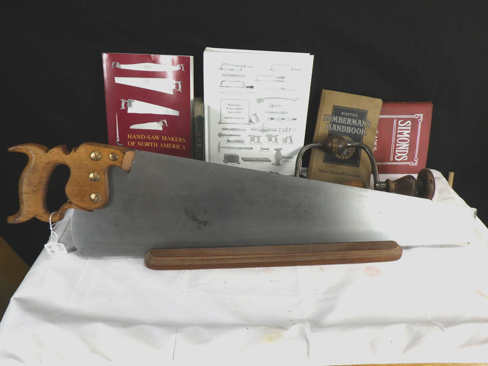 Disston #7, 26", 7 PPI Rip Cut, 1896-17, Jointed, Sharpened, INV 173, Nice