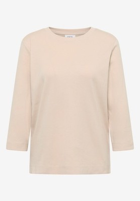 Cecil Ribbshirt 3/4 Arm in der Farbe Oat Milk Beige