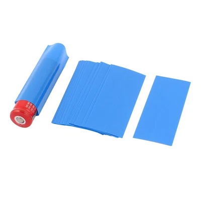 20 x Schrumpfschlauch Batterieverpackung 29.5mm Flache für 18650 72mm Lange Blau - Bild 1 von 3