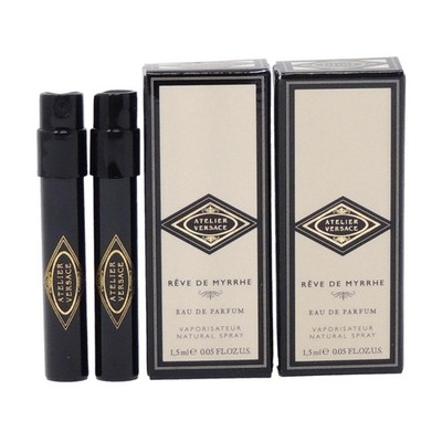 ATELIER VERSACE REVE DE MYRRHE 1.5ml .05oz x 2 COLOGNE PERFUME SPRAY SAMPLES