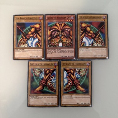 Exodia the Forbidden One LDK2 Common YUGIOH! TCG Complete 5 Card Set NM-/LP+
