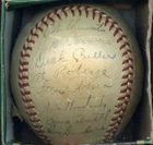 1946 Boston Braves Team Signed ONL Frick Baseball 25+ Signatures