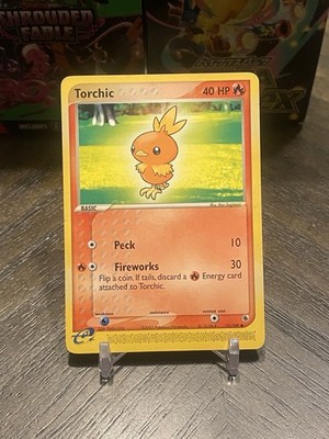 Torchic 73/109 EX Ruby & Sapphire Pokemon Card e-Series Non Holo Common - Mp