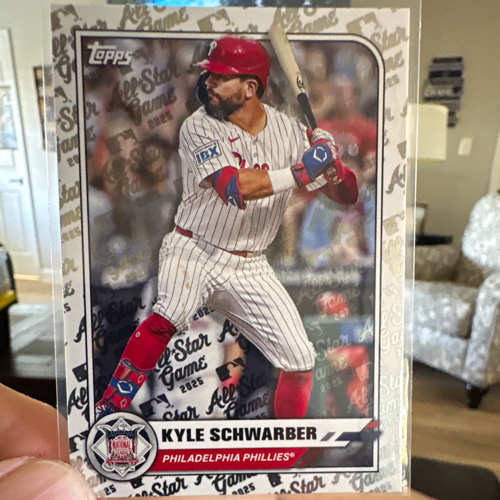 Topps 2025 All-Star Game Kyle Schwarber Philadelphia Phillies Rainbow Foil #51