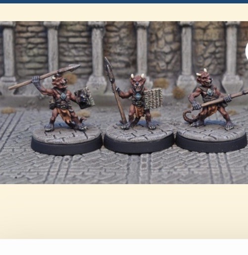OTHERWORLD MINIATURES- Kobold’s W/Spears Dungeons and Dragons Metal Miniatures