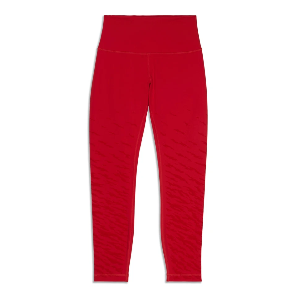 Lululemon Año Nuevo Lunar Wunder Under High-Rise Apretado Talla 6 Rojo Oscuro