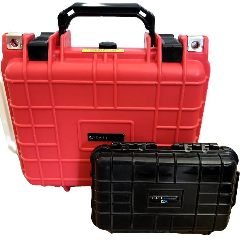 TWO CASEMATIX Card & Slab Storage Cases - Waterproof & Crushproof with Foam