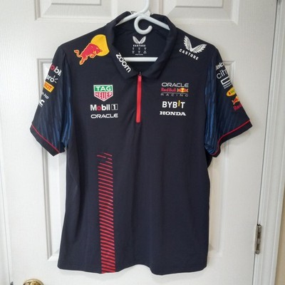 CASTORE Women's Honda Red Bull Racing 1/4 Zip Polo Casual Polyester Spand 12