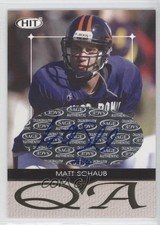 2004 SAGE Hit Q & A Auto 28/100 Matt Schaub #QA35 Auto 0a1