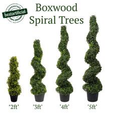 Best Artificial Spiral Boxwood Buxus Topiary Outdoor Twist Garden Home Trees