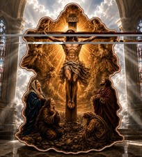 2026 Crucifixion of Jesus INRI Religious 5oz Copper Shaped Coin (PRE-ORDER)