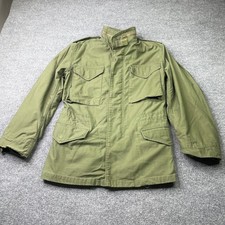 US Army Military OG-107 M65 Field Jacket Men M Green Scovill Zipper Utility Coat