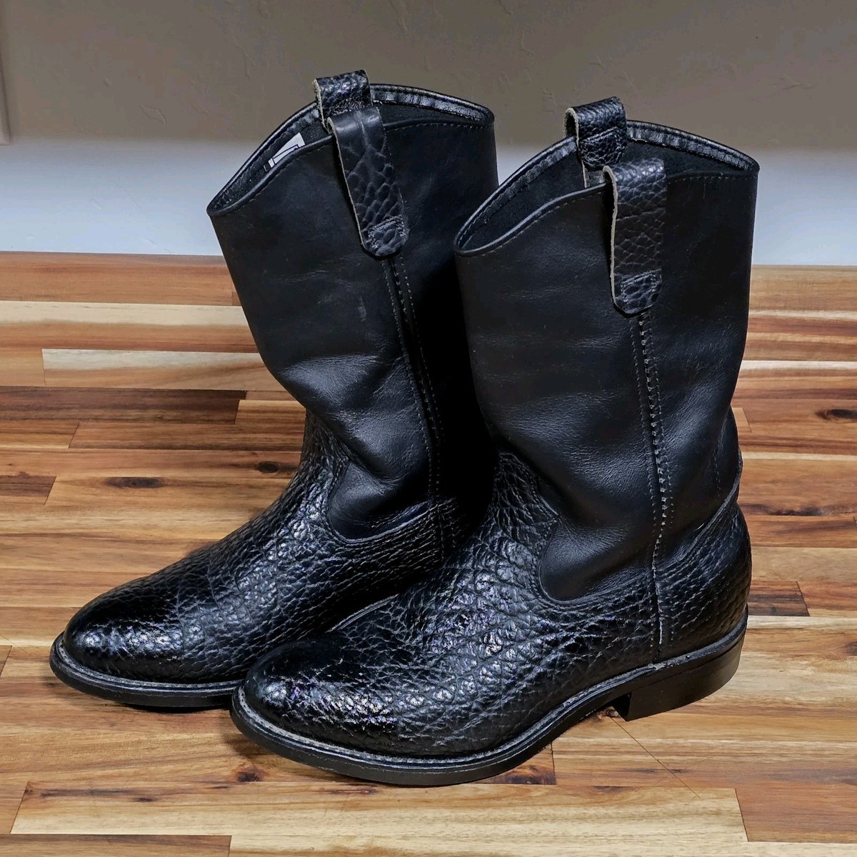 Red Wing 1158 Bullhide Pecos Boots Size 8 D Round Toe Cowboy 