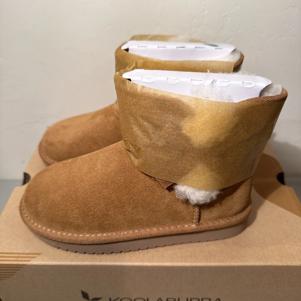 Koolaburra By Ugg Toddler Girls Victoria Mini Booties Suede Zip Up Brown Size 12 - Image 4 of 4
