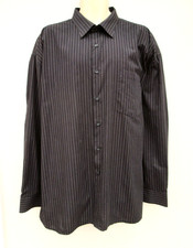 Shirt size 19" Collar - Black Mix Pinstripe Long Sleeved - Nordic Business