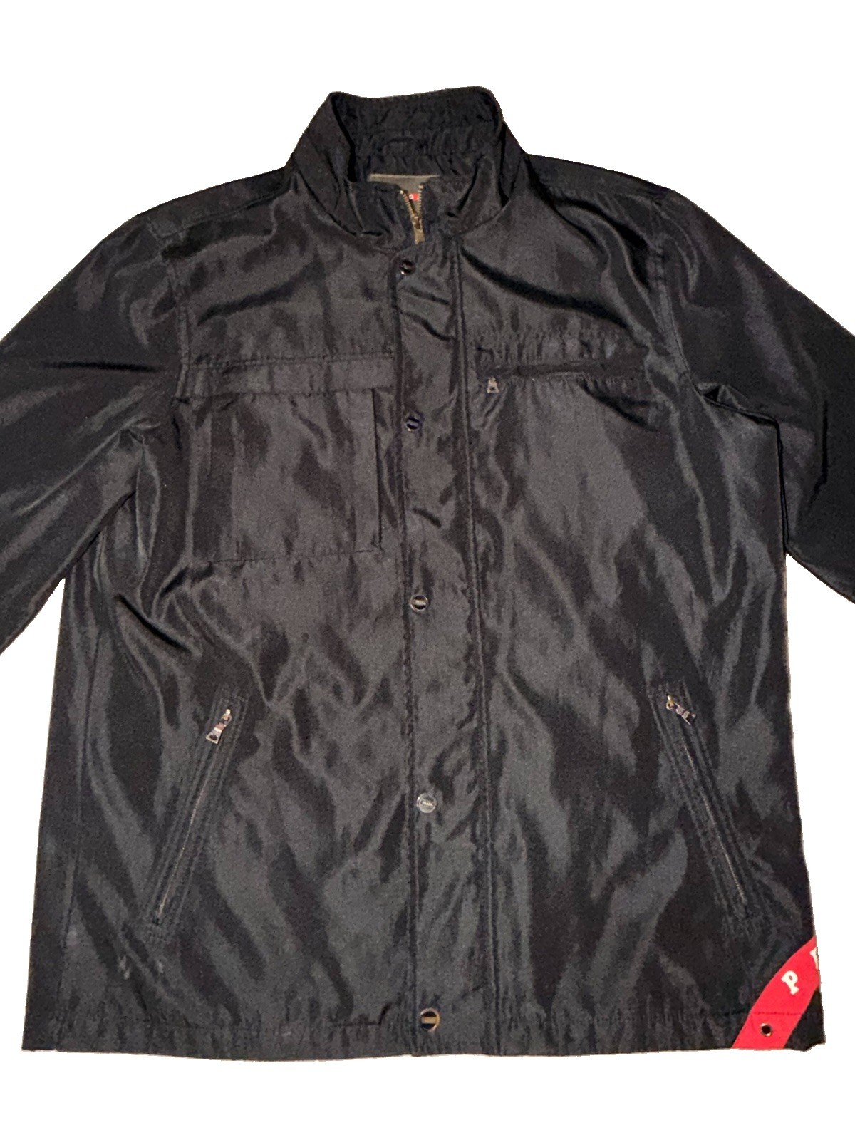 PRADA Men Jacket SGV126 Black Size Large - Gem