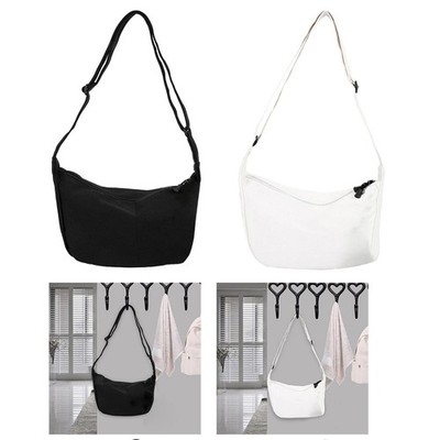 Damen Umhängetaschen Y2K Canvas Umhängetasche Dumpling Bun für Summer Beach