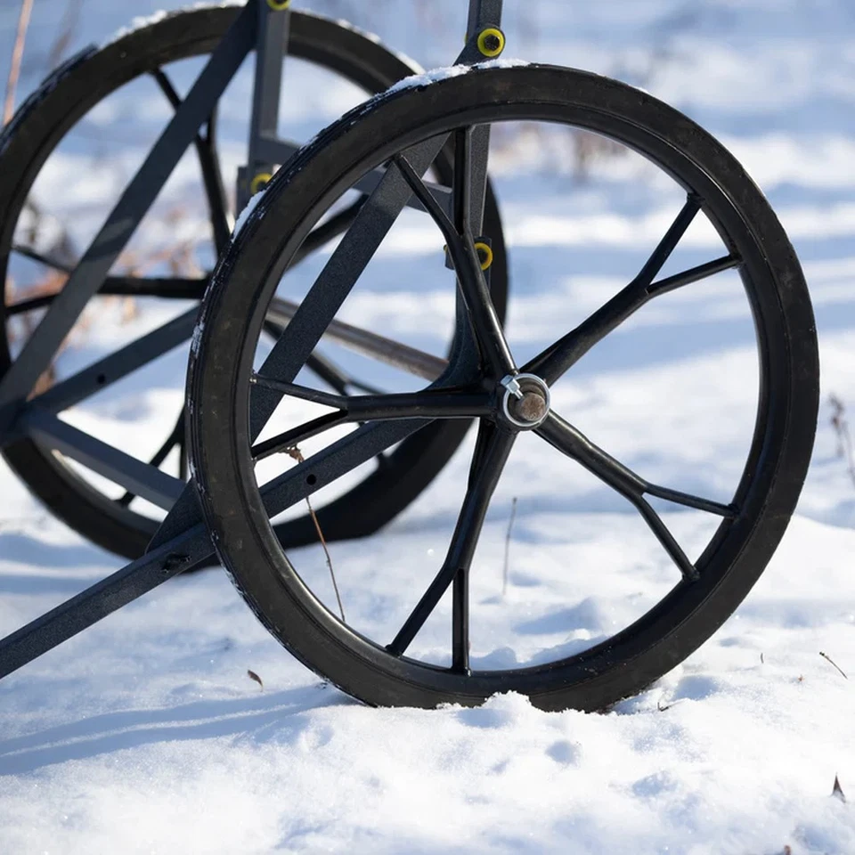 Rivers Edge Steel Wheels With Solid Rubber Tire Tri- Fold Design Game Cart - Image 4 of 4