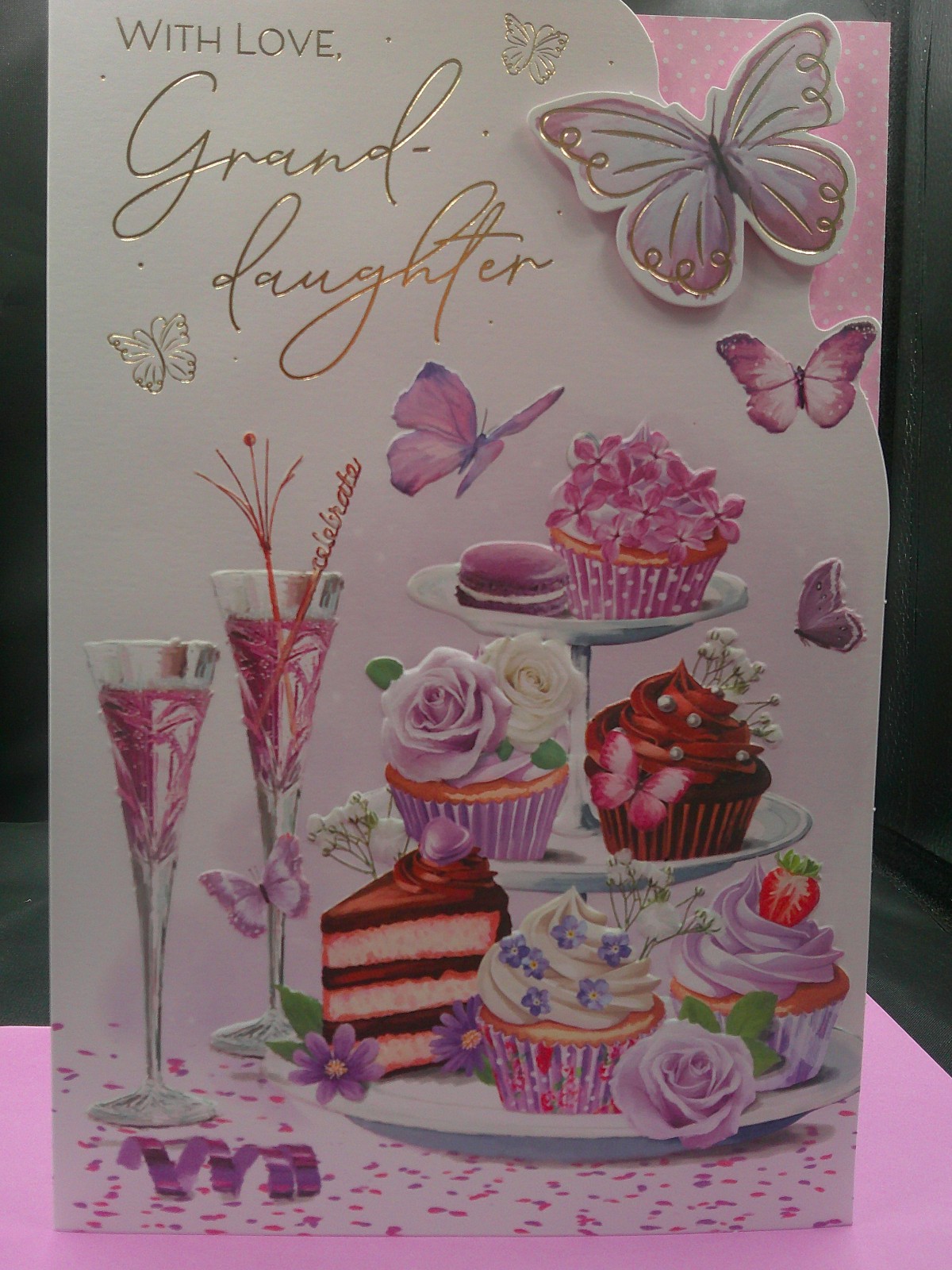 GRANDDAUGHTER BIRTHDAY CARD VERSE  9""X 6"" TRADITIONAL CUTE