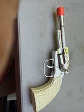 1960's TOY Vintage Style Cast Cap Gun Cowboy Western ORANGE PLUG