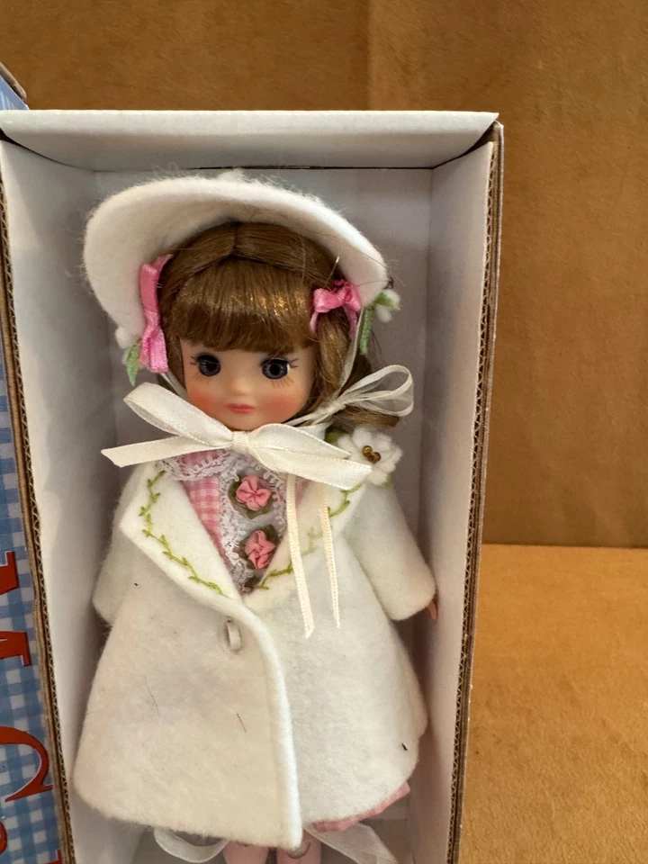 Tiny Betsy McCall Rosa Guinga Vestido Muñeca Robert Tonner Vintage Caja Abrigo Blanco Foto 3 de 4