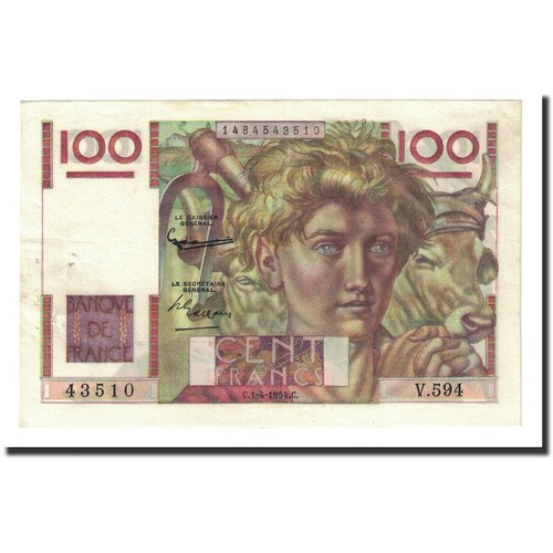 [#591046] Frankrijk, 100 Francs, 1954-04-01, SUP, Fayette:28bis.6, KM:128e - Afbeelding 1 van 2
